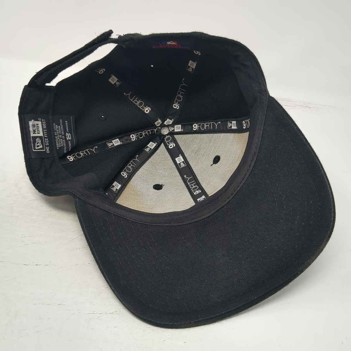 New Era San Francisco Giants MLB Black One Size Baseball Cap Hat Adjustable