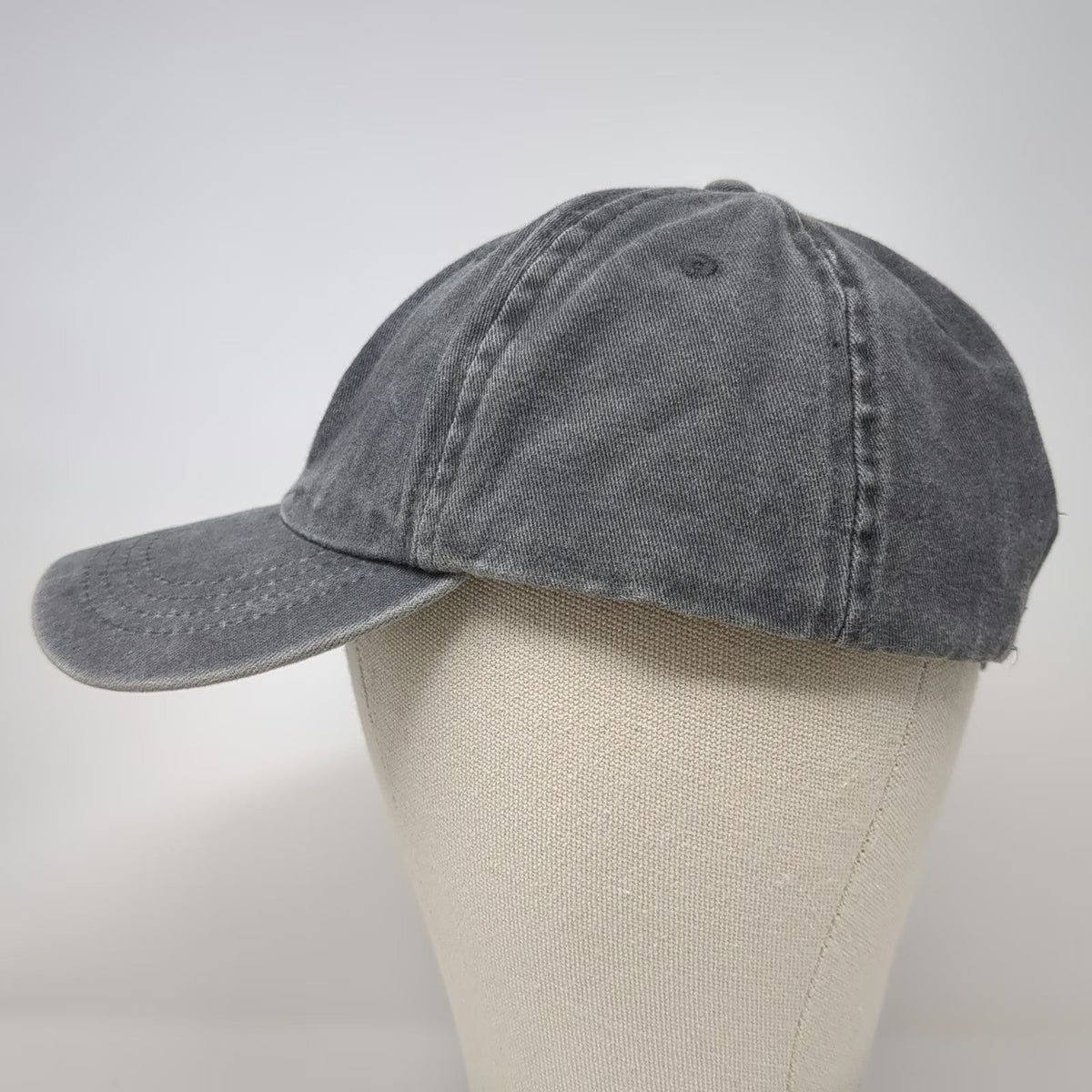 Pacific Brim Baseball Cap Gray One Size Hat Wake & Lake Embroidered Slideback
