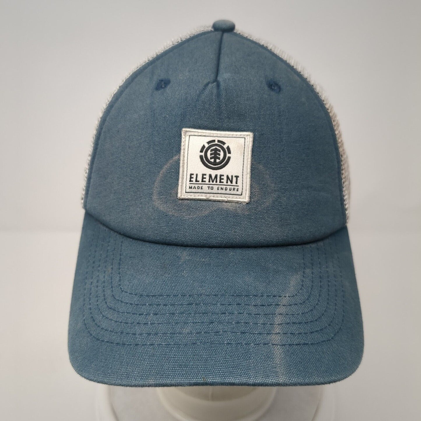 Element Made To Endure Snapback Trucker Hat Blue OS Adjustable Mesh Back 6 Panel