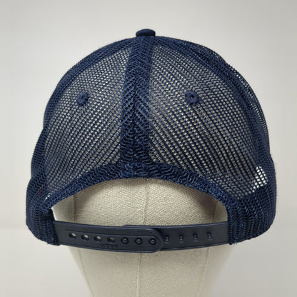 Rabbit Snapback Mesh Back Trucker Hat Blue One Size Embroidered Otto