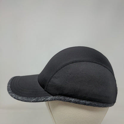Unbranded Strapback Hat Black One Size Solid Adjustable Blank Outdoor