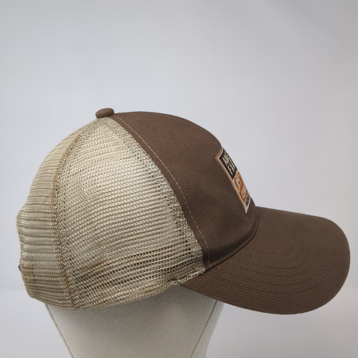 America's Farmers Grow Communities Monsanto Fund Trucker Hat Brown OS Mesh Back