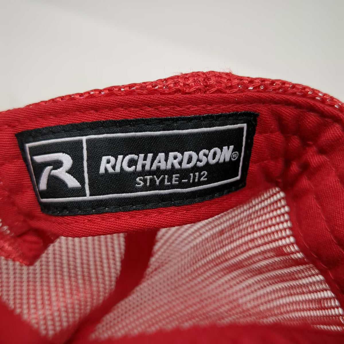 Richardson Trucker Hat Gray Red One Size Advanced Heating Cooling York Mesh Hat