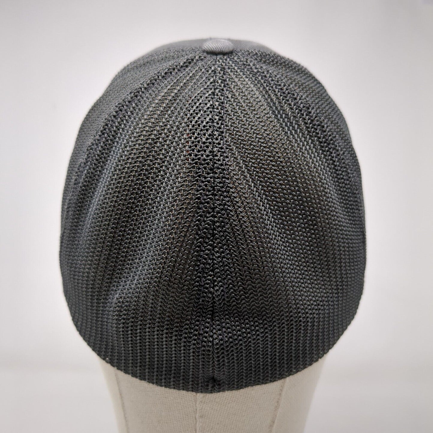 Pine Trees American Flag Fitted Trucker Hat Gray OS Mesh Back 6 Panel Columbia