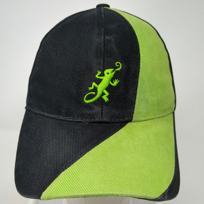 Desperados Baseball Cap Black One Size Gecko Logo Green Red Strapback Hat Lizard