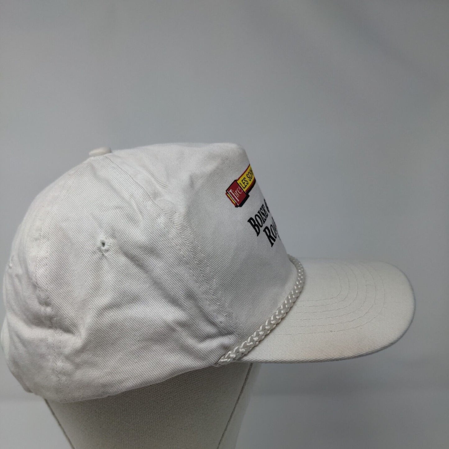 Tires Les Schwab Boise Roadster Show '95 Snapback Hat White OSFA Rope KC Caps