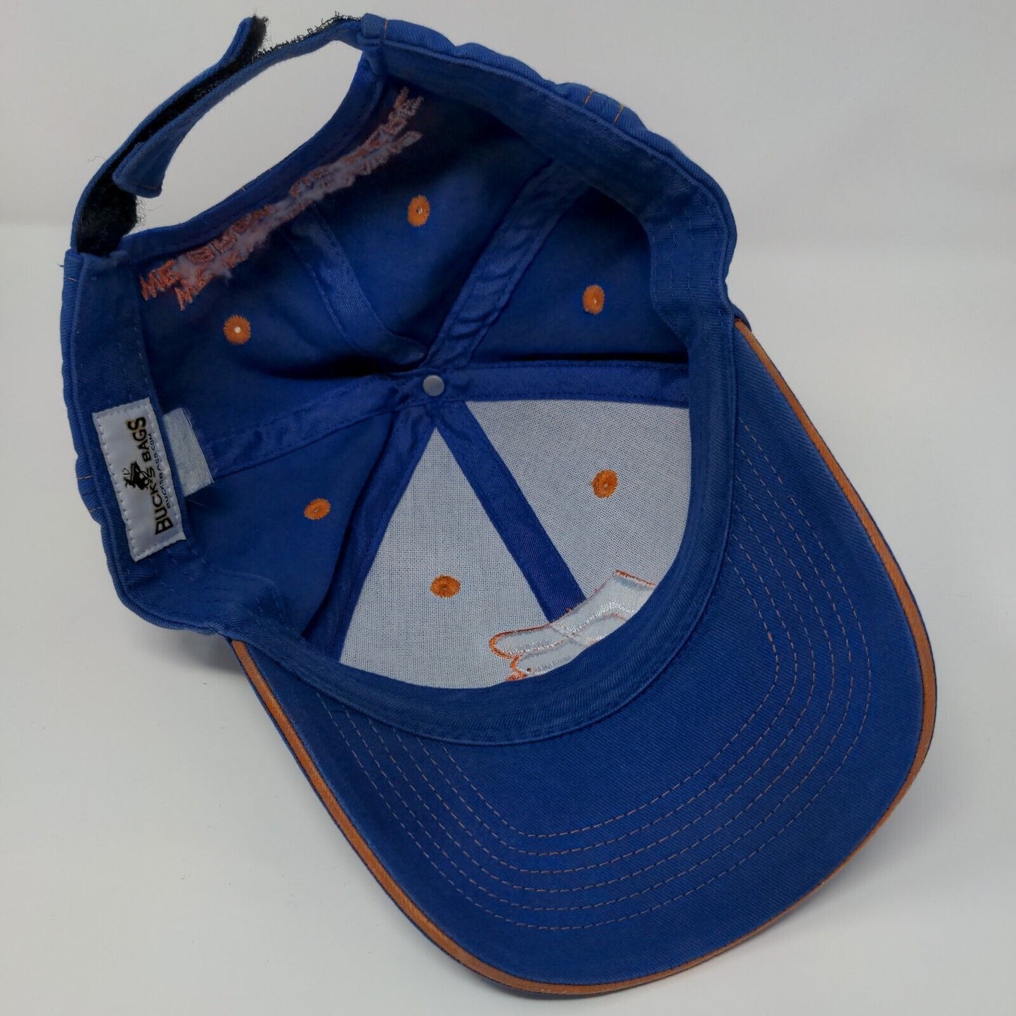 Farm Bureau Ins. Strapback Hat Blue One Size Adjustable Embroidered Buck's Bags