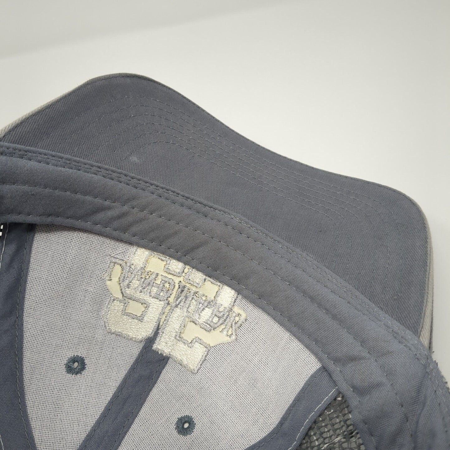 Landmark 25 Snapback Trucker Hat Gray One Size Since 1991 USA Flag