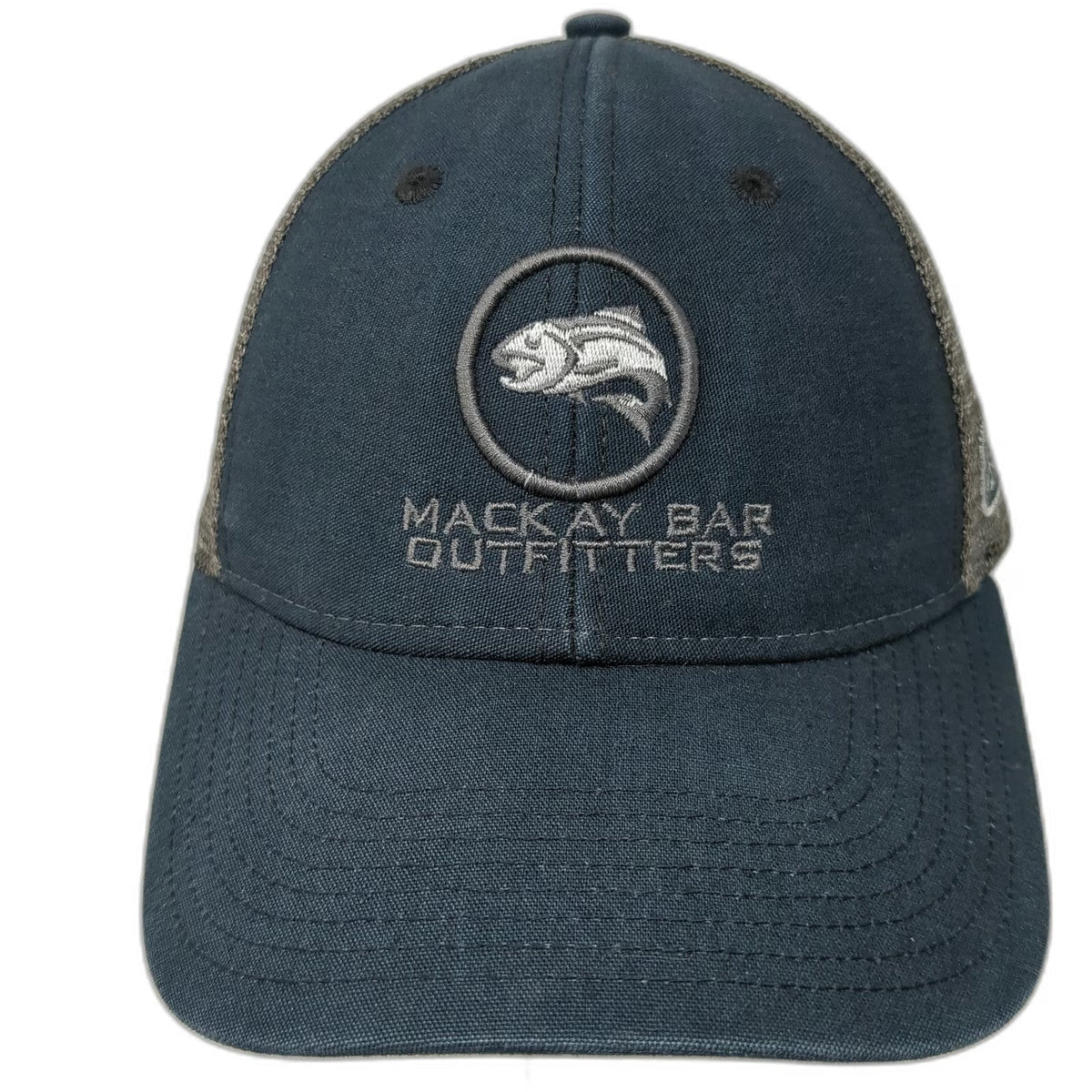 Ouray Sportswear Trucker Hat Blue One Size Mackay Bar Outfitters River No Return