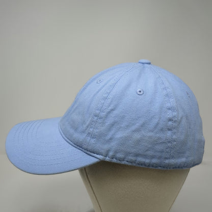 ChokoLids Baseball Cap Blue One Size Adjustable Slideback Cotton Solid Plain Hat