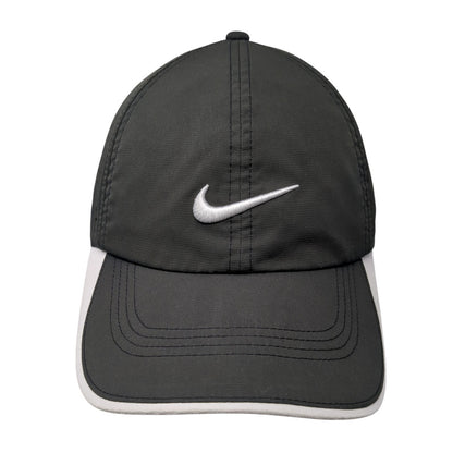 Nike Golf Strapback Hat Black One Size Adjustable Embroidered Swoosh Logo