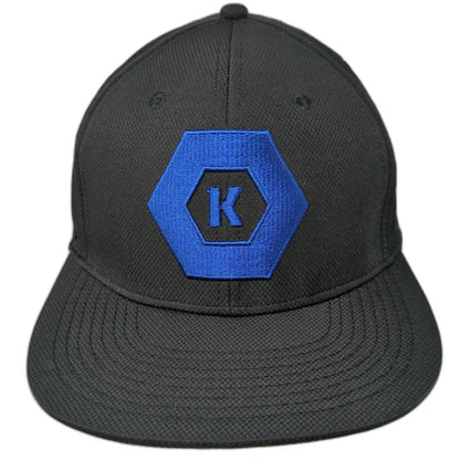 Kobalt Trucker Hat Black One Size Blue Logo Snapback Laser Cut Performance