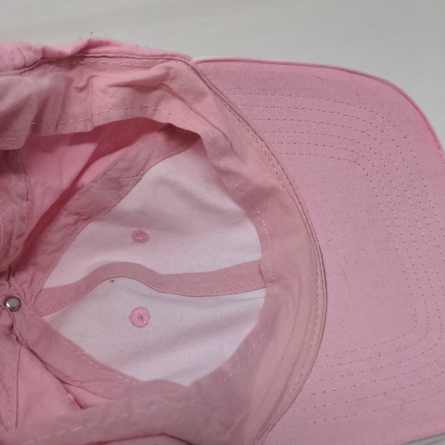 Breast Cancer Awareness Pink Ribbon Bling Strapback Hat Pink One Size