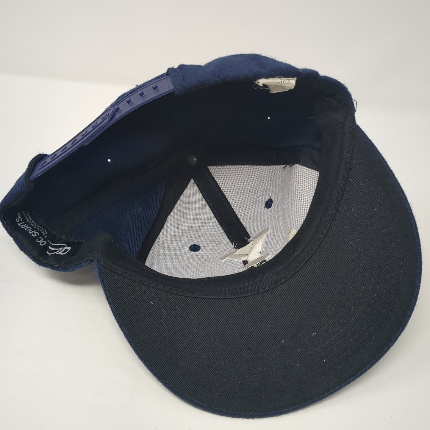 Lacrosse Snapback Hat Blue One Size Adjustable Embroidered Outdoor Cap