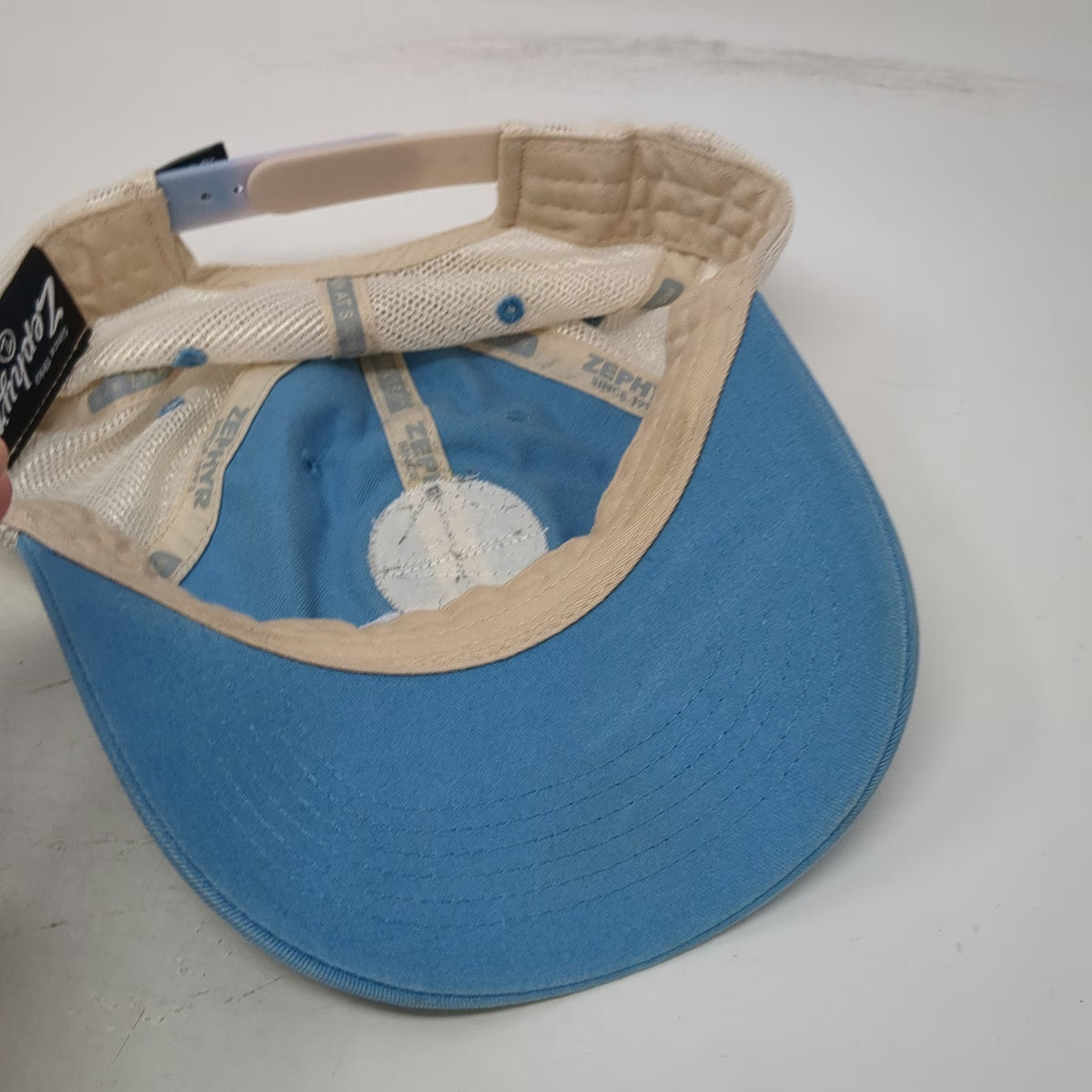 Zephyr North Carolina Tar Heels NCAA Trucker Hat Blue One Size Mesh Snapback