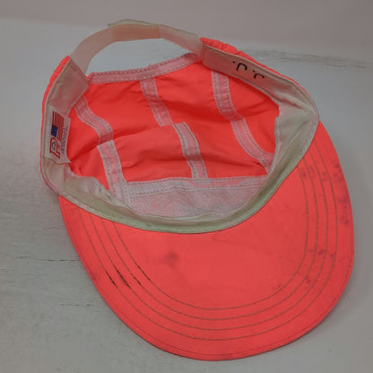 Trek Baseball Cap Pink OS Made in USA 5 Panel Bicycle Cycling Logo Hat Vintage