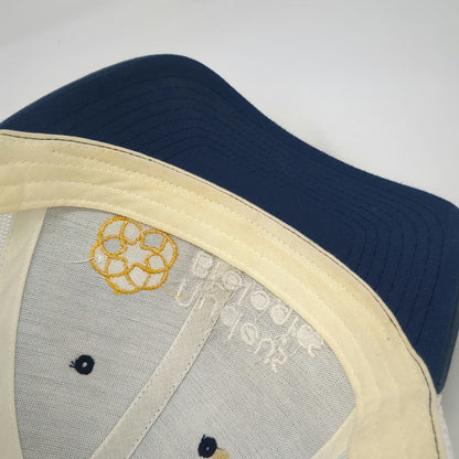 Yupoong Trucker Hat Blue White Yellow One Size Nucleus Biologics Snapback Mesh