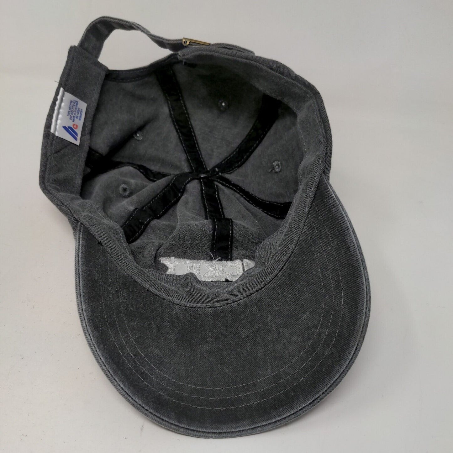 Unbranded Women's Slideback Hat Gray Size OSFA Embroidered Hockey Mom Cotton