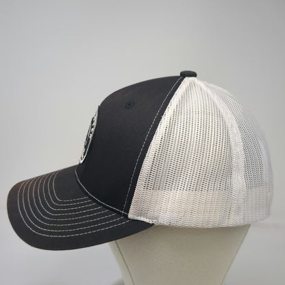 Richardson Trucker Hat Black White One Size Golf Better ID Idaho Mesh Patch