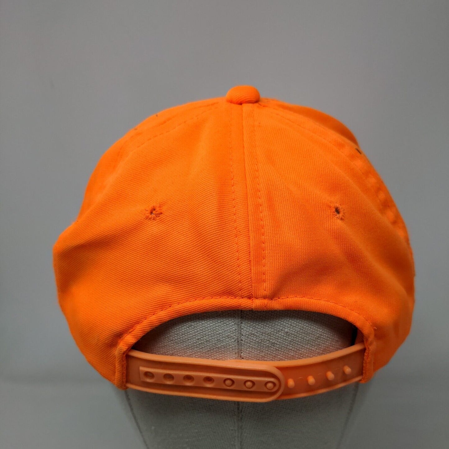 Signatures Snapback Hat Orange OSFM Adjustable Solid 6 Panel Blank