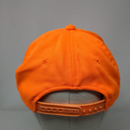 Signatures Snapback Hat Orange OSFM Adjustable Solid 6 Panel Blank