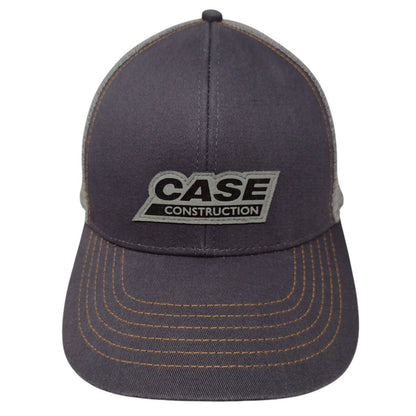 Case Construction Snapback Trucker Hat Gray OSFA Mesh Back K-Products