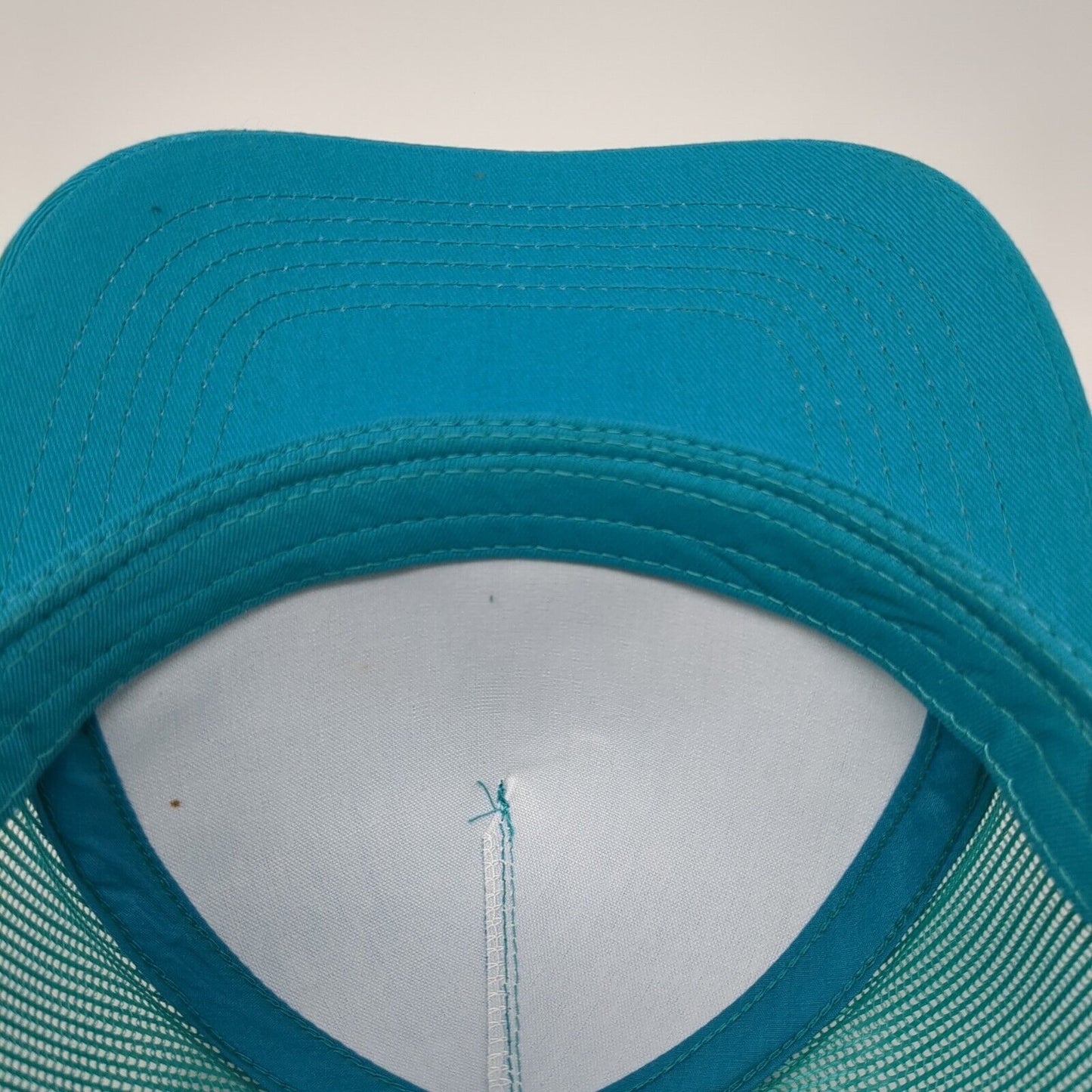 Bass Pro Shops Snapback Trucker Hat Blue OS Adjustable Mesh Back Gone Fishing