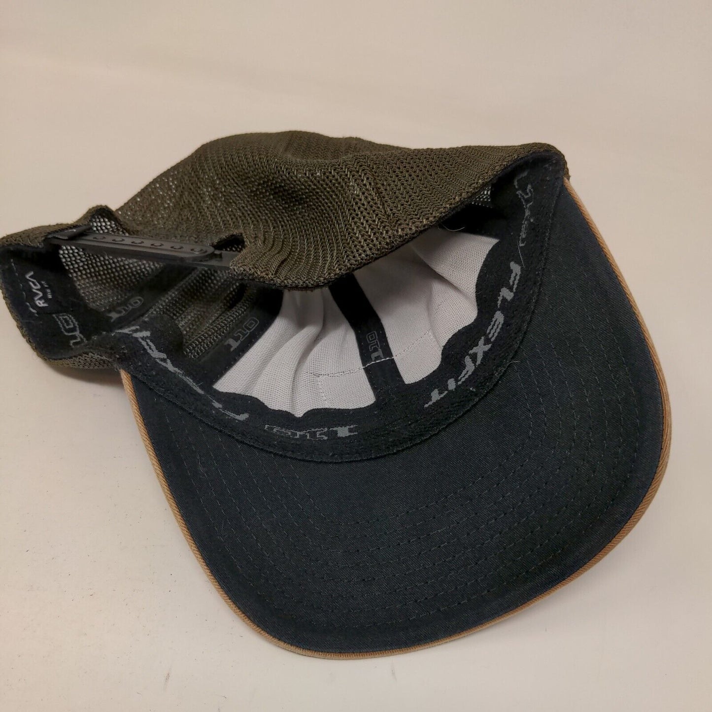 RVCA Patch Snapback Mesh Back Trucker Hat Multicolor Mid Fit Flexfit