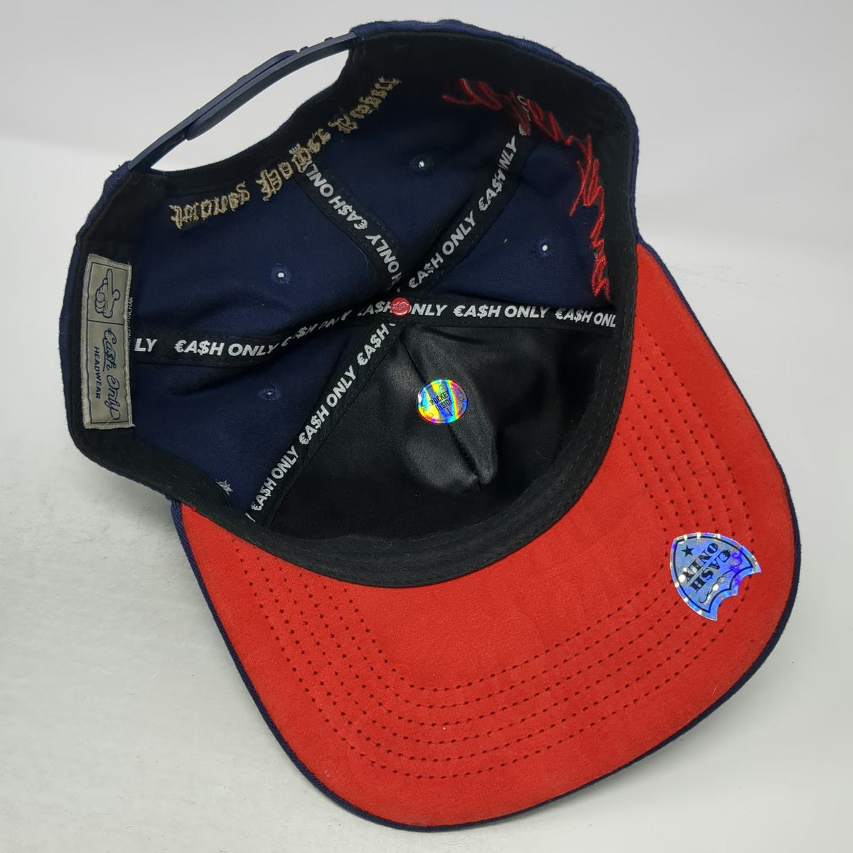 Cash Only 5 Panel Blue Hat One Size Donald Duck Rhinestone Montana Power Respect