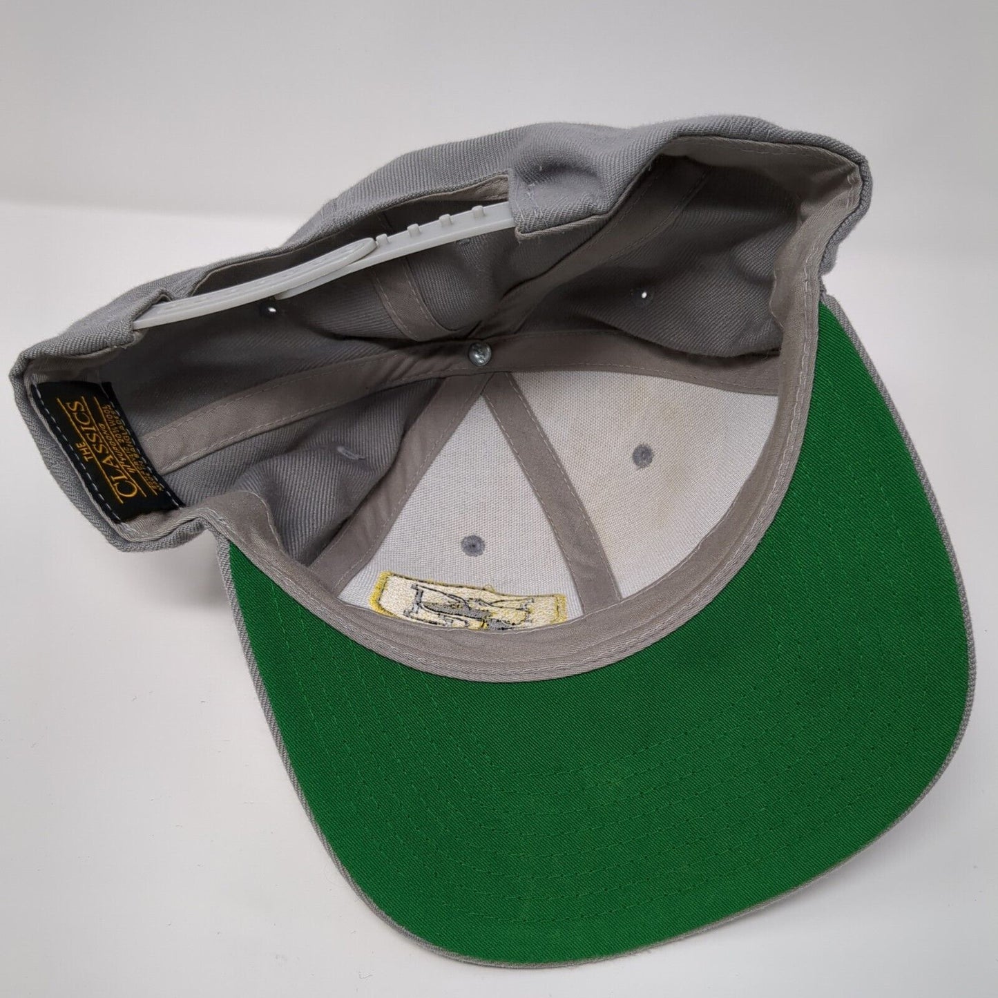 Yupoong Classics Snapback Hat Gray OSFA Embroidered M Cat Logo