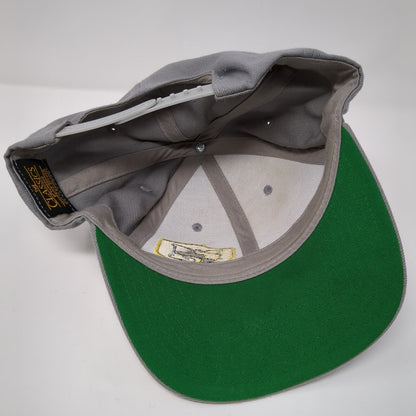 Yupoong Classics Snapback Hat Gray OSFA Embroidered M Cat Logo