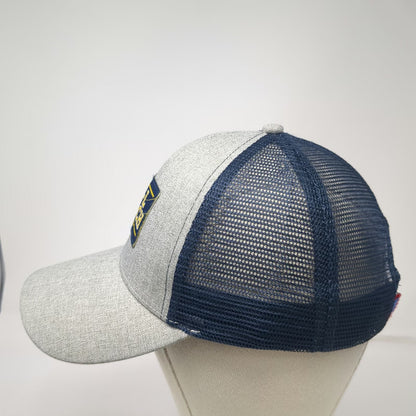 Gray Blue Trucker Hat One Size CAL Ranch Stores Mesh Snapback Patch Embroidery