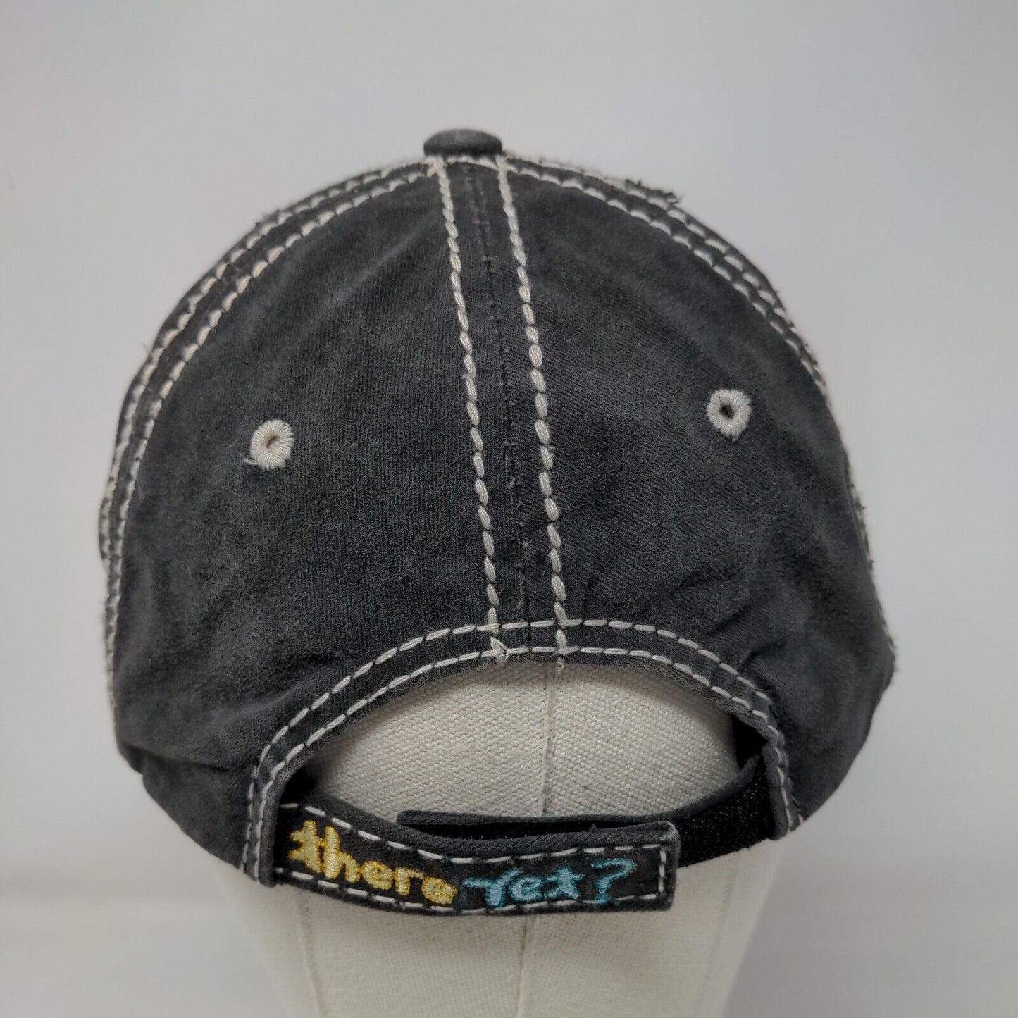 RV There Yet? Strapback Hat Gray One Size Embroidered Camping 4350 District