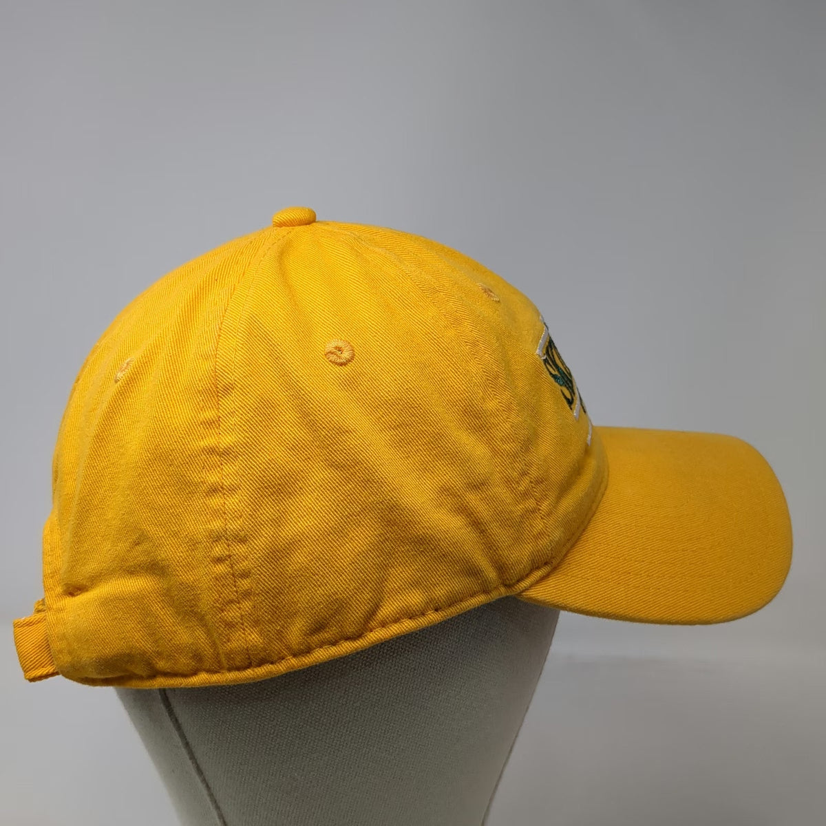 The Game Skidmore College NCAA Yellow Cap OSFM Cotton Slideback Logo Hat