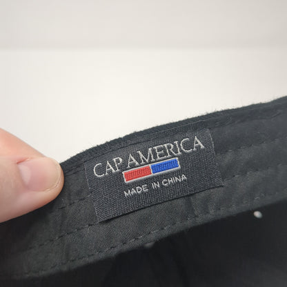 Tarlton Slideback Hat Black One Size Adjustable Embroidered Cap America