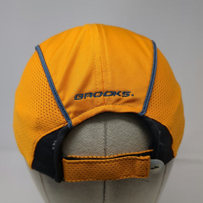 Brooks Baseball Cap Yellow One Size Performance Mesh Side Panels Adjustable Hat