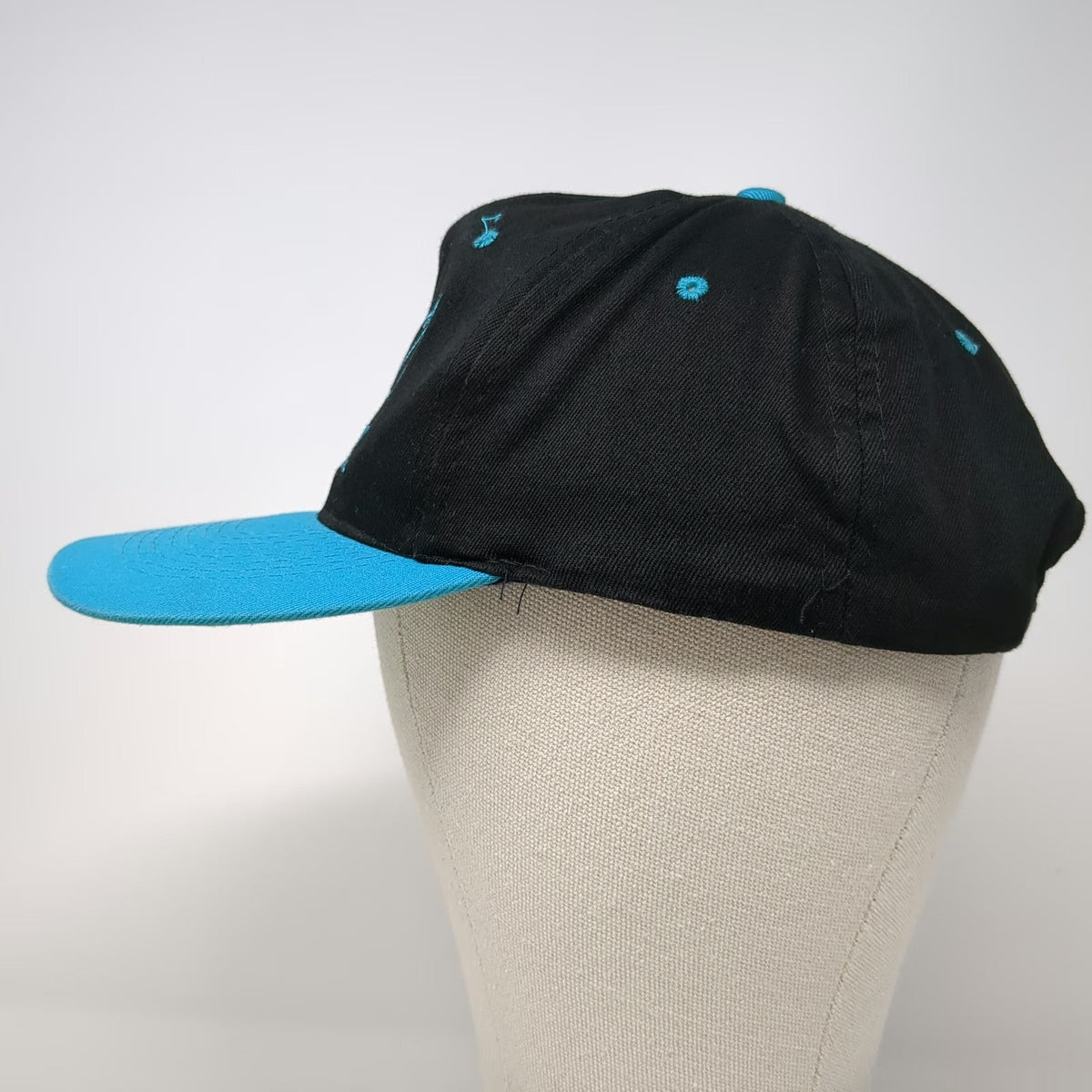 KC 5 Panel Hat Black Blue One Size Snapback Team Spokane Green Underbrim