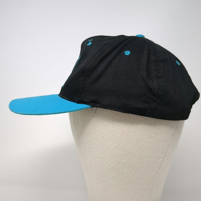 KC 5 Panel Hat Black Blue One Size Snapback Team Spokane Green Underbrim