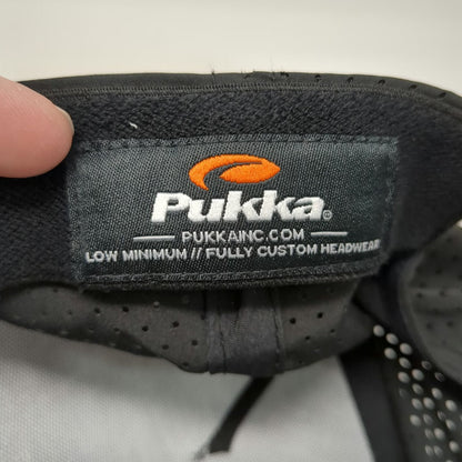 Pukka Trucker Hat Black One Size Camo Eagle Hills Golf Course Snapback Mesh