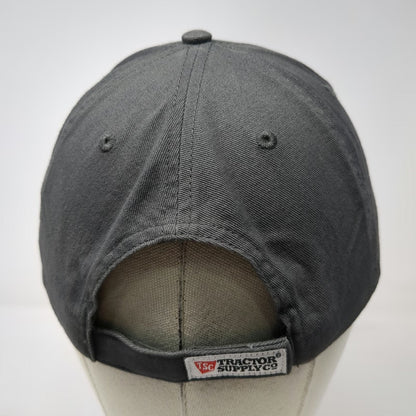 Tractor Supply Co Baseball Cap Gray One Size Strapback TSC Logo Embroidered Hat