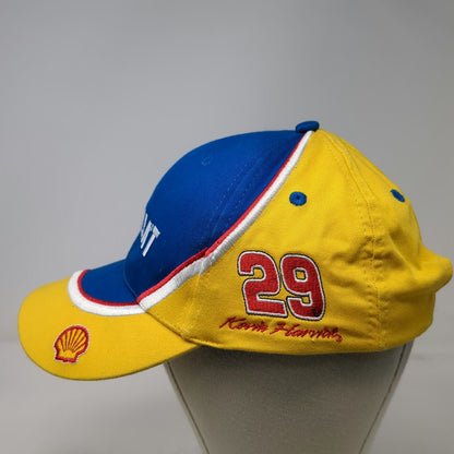 Evigna Baseball Cap Blue Yellow One Size Shell Rotella T Kevin Harvick 29 RCR
