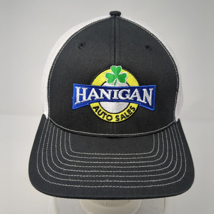 Hanigan Auto Sales Snapback Trucker Hat Black One Size Mesh Back