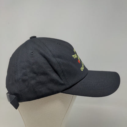 BT 21 Mens Slideback Hat Black Size 57 CM Embroidered Logo TaTa From Outer Space