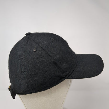 Unbranded Slideback Hat Black One Size Solid Blank 6 Panel Adjustable