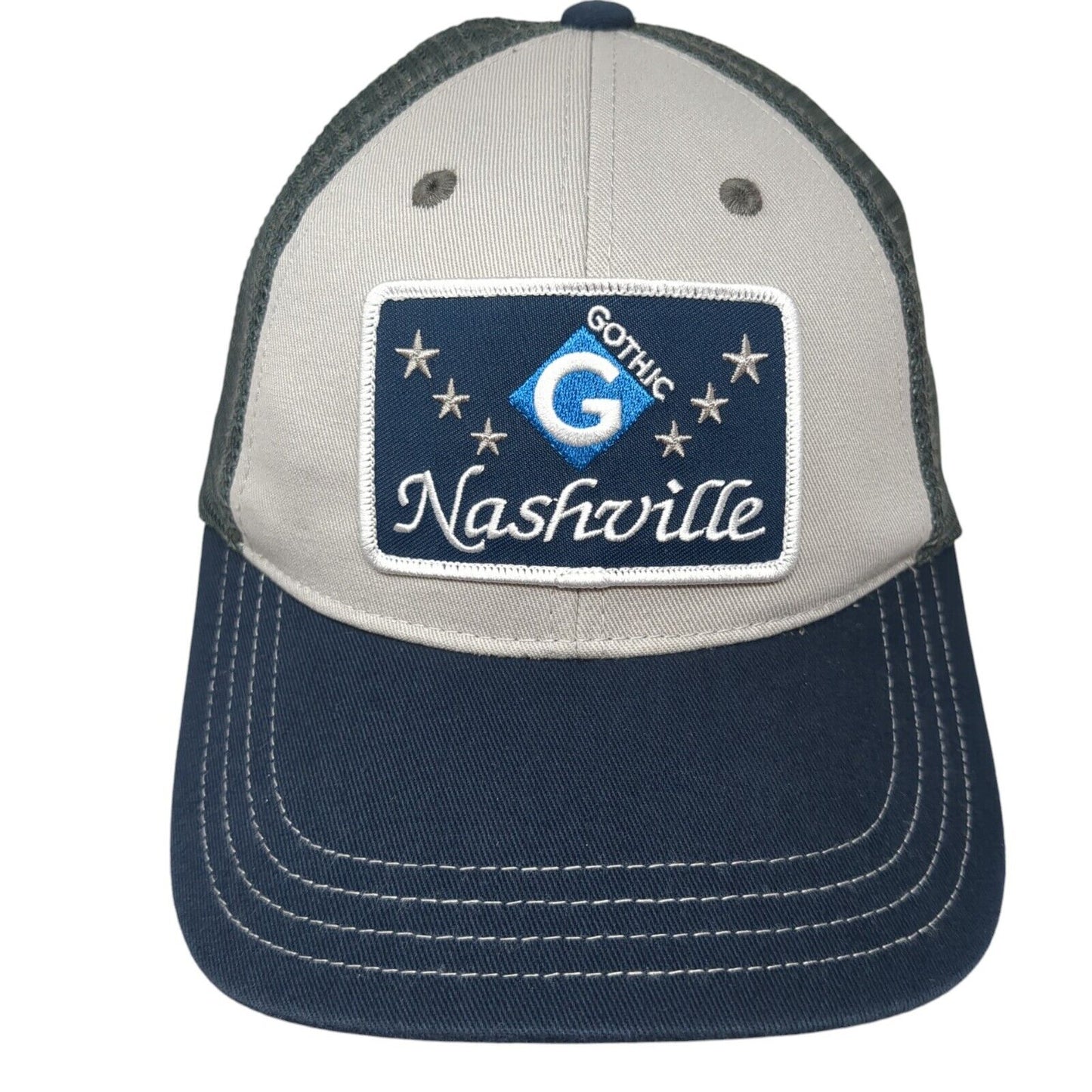 Gothic Nashville Snapback Trucker Hat Multicolor One Size Mesh Back District