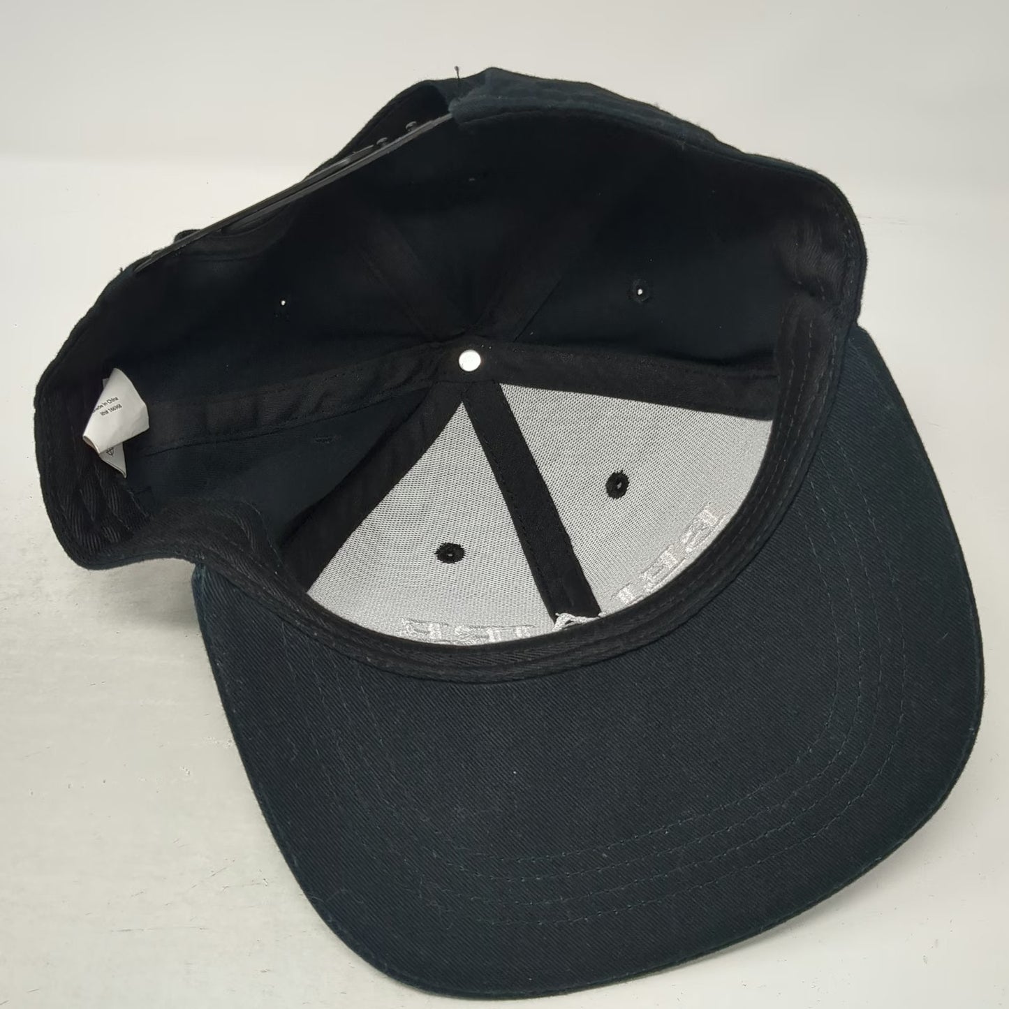 Luc Belaire France Snapback Hat Black White One Size Embroidered Cotton Logo