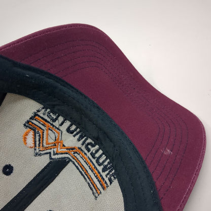 Pro Mountain Yellowstone National Park Trucker Hat Beige Blue Red OSFM Snapback