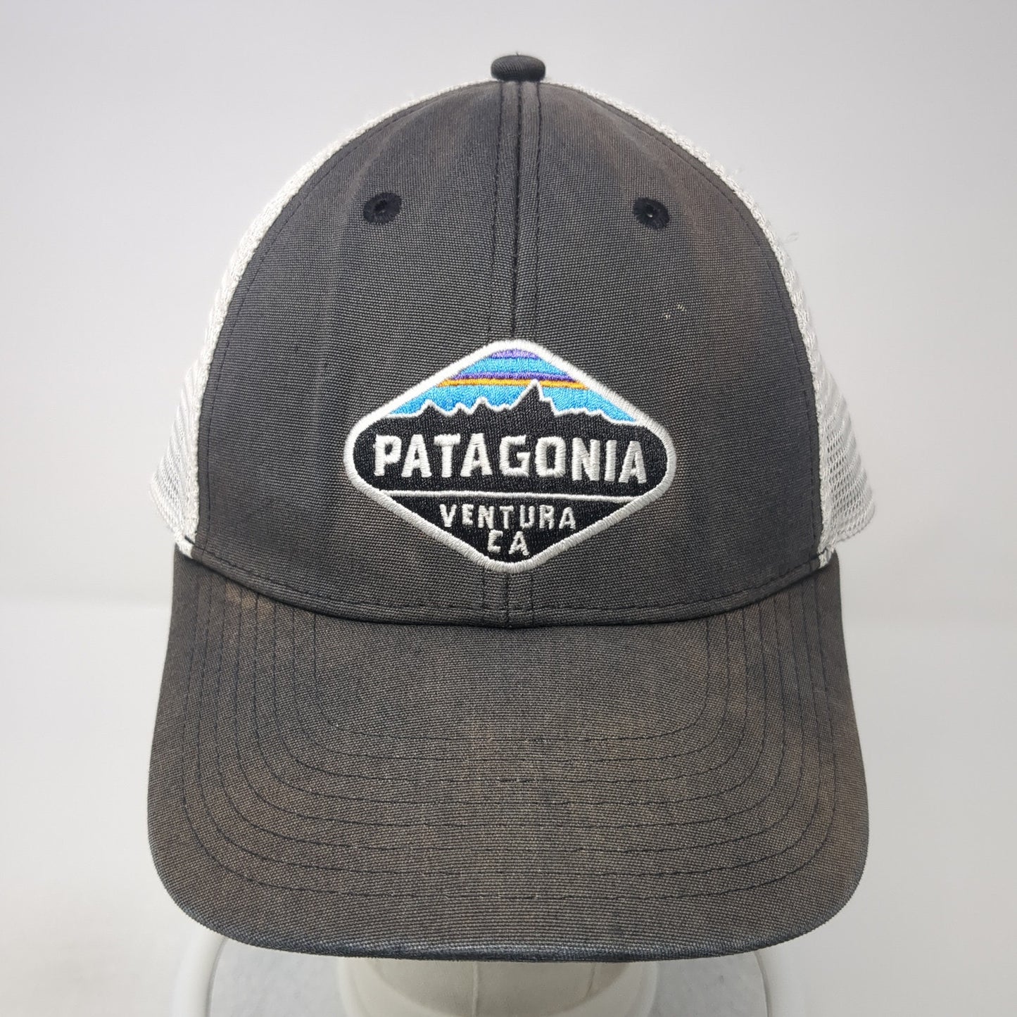 Patagonia Ventura CA Snapback Trucker Hat Gray One Size Adjustable Mesh Back
