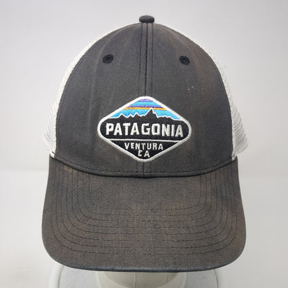 Patagonia Ventura CA Snapback Trucker Hat Gray One Size Adjustable Mesh Back