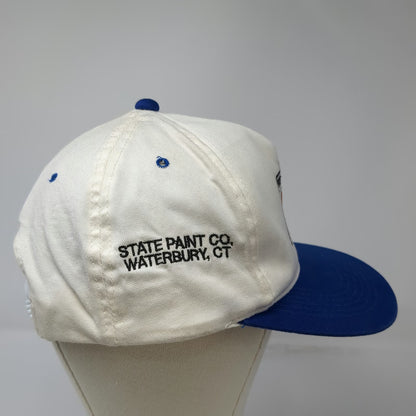 YoungAn 5 Panel Hat White Blue OS Pittsburgh Paints State Paint Co Snapback